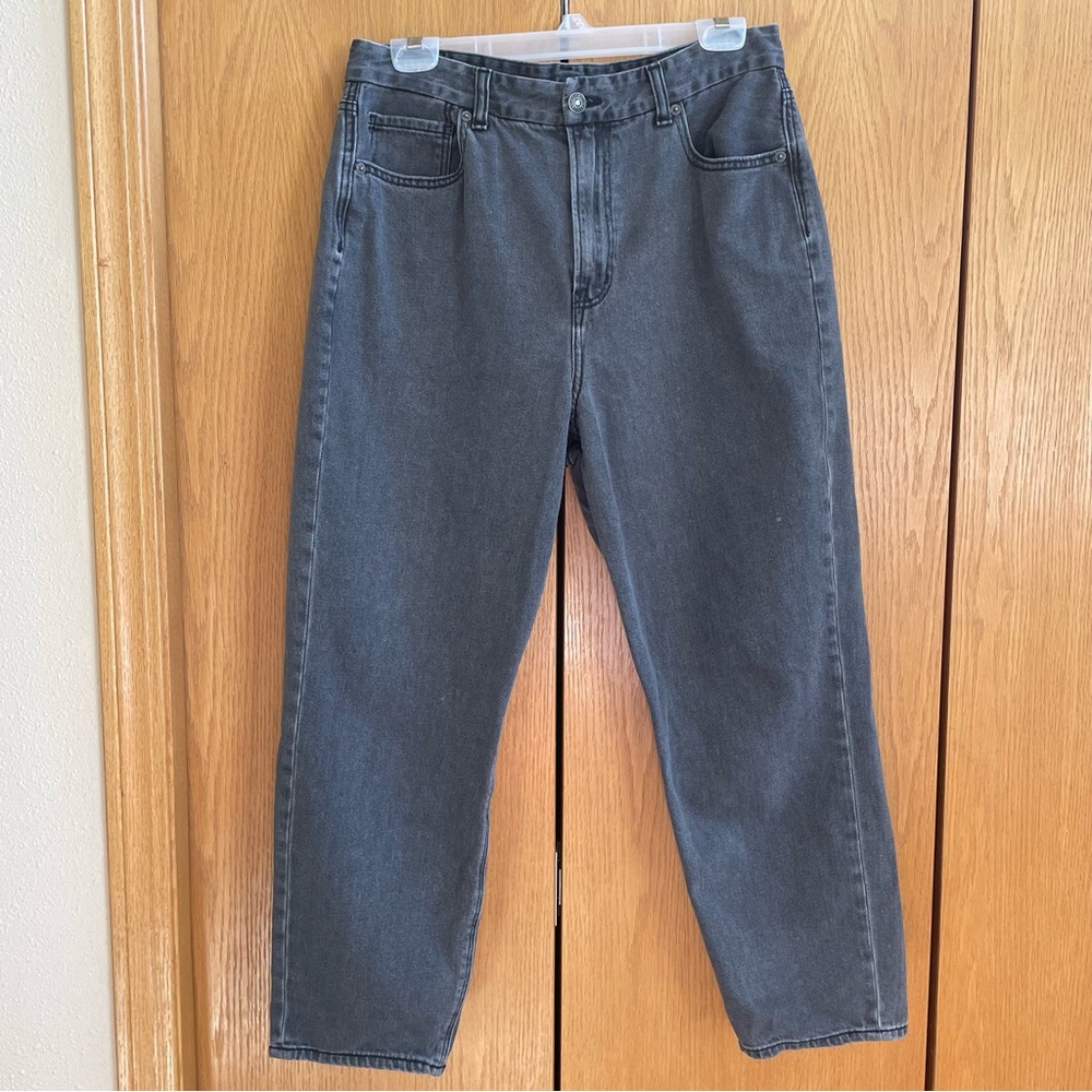 AE Black Curvy Mom Jeans
